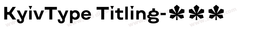 KyivType Titling字体转换